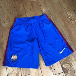 MENS NIKE FC BARCELONA SOCCER/ FOOTBALL SHORTS
